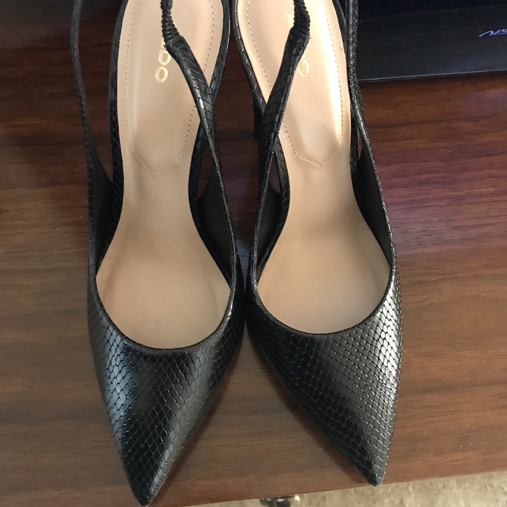 Aldo black slingback pumps Legenama